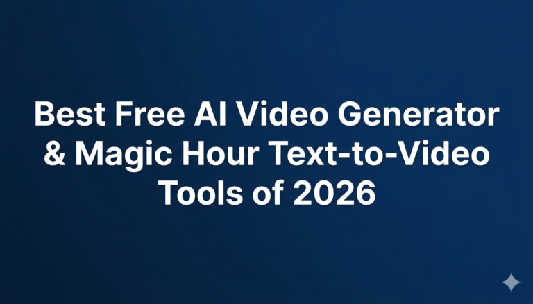 Best Free AI Video Generator & Magic Hour Text-to-Video Tools of 2026