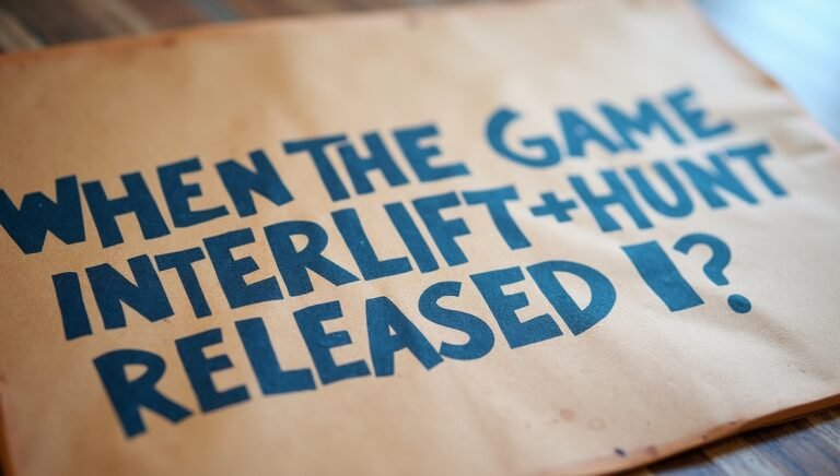 when was the game innerlifthunt released